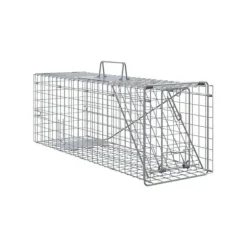 Djurfälla i stål - vidaXL - 61x20x21,5 cm - Antracit - Väderbeständig