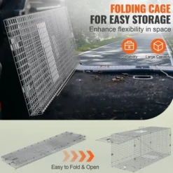 Djurfälla, 106,7x40,6x45,7 cm, Human, Galvaniserat järn