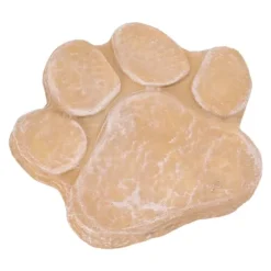 Dog Memorial Stone DIY Pawprint Lettering - Pet Grave Marker för utomhusträdgård - Sandy Yellow