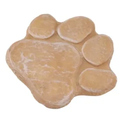 Dog Memorial Stone DIY Pawprint Lettering - Pet Grave Marker för utomhusträdgård - Sandy Yellow