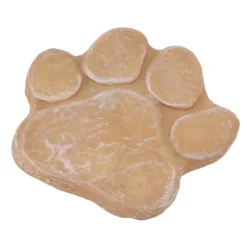 Dog Memorial Stone DIY Pawprint Lettering - Pet Grave Marker för utomhusträdgård - Sandy Yellow