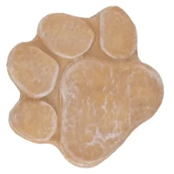 Dog Memorial Stone DIY Pawprint Lettering - Pet Grave Marker för utomhusträdgård - Sandy Yellow