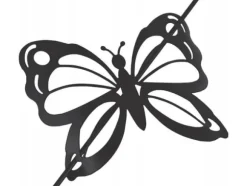 Douceur d`Interieur Spinka do zasłony czarna MOTYL, 1 sztuka