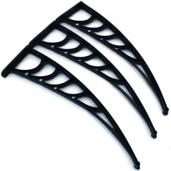 Dörrtak/Skärmtak - 150 cm - Polykarbonat - Aluminiumram - UV-skydd - Väggmonterad - Ljusgrå