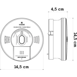 Dualny czujnik dymu i tlenku węgla K10SCO