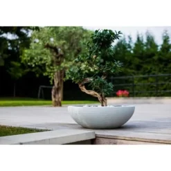 EDA Graphit tvättställskruka Ø59cm - Kapacitet 39L - Cerused vit