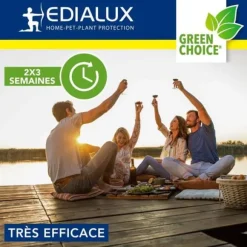 Ekologisk anti-geting, bålgeting och flugpaket med återanvändbar fälla och naturligt flytande matbete 500 ml, Edialux