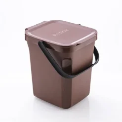 Ekologisk kompostbehållare hink 10 liter, brun, 235 x 265 x 285 mm