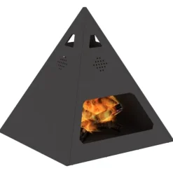 Eldstad Svart 50 x 50 x 51 cm Stål