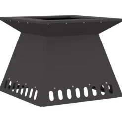 Eldstad Svart 48 x 48 x 40 cm Stål