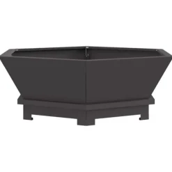 Eldstad Svart 75 x 75 x 28 cm Stål