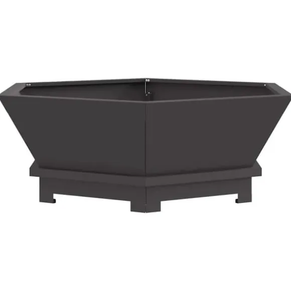 Eldstad Svart 75 x 75 x 28 cm Stål