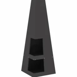 Eldstad Svart 35 x 35 x 100 cm Stål