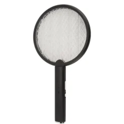 Electric Bug Swatter USB Laddning Rund Flugdödare för Courtyard Kitchen Svart