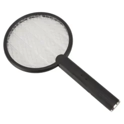 Electric Bug Swatter USB Laddning Rund Flugdödare för Courtyard Kitchen Svart
