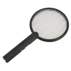 Electric Bug Swatter USB Laddning Rund Flugdödare för Courtyard Kitchen Svart
