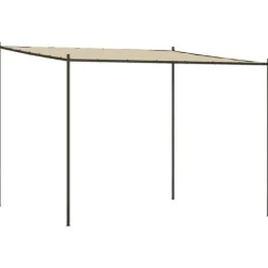 Elegant beige paviljong 3x3 m med stålram och vattentåligt tyg | Färg: Beige | Storlek: 3x3 m