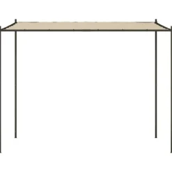 Elegant beige paviljong 3x3 m med stålram och vattentåligt tyg | Färg: Beige | Storlek: 3x3 m