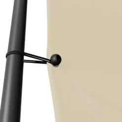 Elegant beige paviljong 3x3 m med stålram och vattentåligt tyg | Färg: Beige | Storlek: 3x3 m