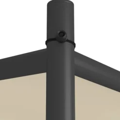 Elegant beige paviljong 3x3 m med stålram och vattentåligt tyg | Färg: Beige | Storlek: 3x3 m