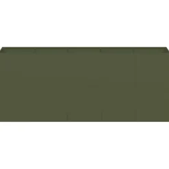 Elegant planteringskärl i olivgrön kallvalsad stål | Storlek: 200x40x80 cm