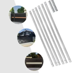 Elektrisk Automatisk Skjutgrindöppnare Kit, Stålmaterial, 1m Längd, 30mm Höjd, 12mm Tjocklek, Dörrmonterad