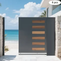 Elektrisk Automatisk Skjutgrindöppnare Kit, Stålmaterial, 1m Längd, 30mm Höjd, 12mm Tjocklek, Dörrmonterad