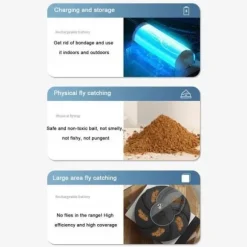 Elektrisk flugfälla - Noname - Roterande - USB - Lätt att rengöra - 5W