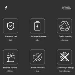 Elektrisk flugfälla - Noname - Roterande - USB - Lätt att rengöra - 5W