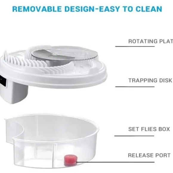 Elektrisk flugfälla för insekter, insektsavvisande, skadedjursavvisande, roterande, icke-giftig med fångst av A188