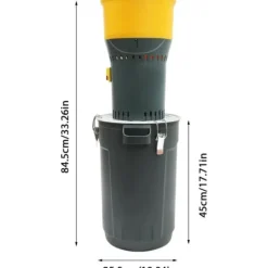 Elektrisk kvarn, högpresterande 1000W motor, 25L kapacitet,grön