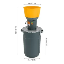 Elektrisk Kvarn, 1300W Hög Kapacitet, 5 Malningssilar,Mörkgrå