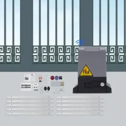 Elektrisk skjutgrindsöppnare - MD370/MD550/MD750 - 220V - 370–750 W - 6 m skena - upp till 800–1600 kg - Ljusgul