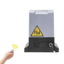 Elektrisk skjutgrindsöppnare, 750 W motorsats, automatisk, tyst gång, fjärrkontroll ingår