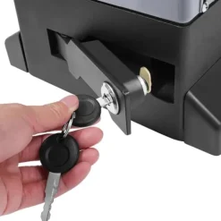 Elektrisk skjutgrindsöppnare, 750 W motorsats, automatisk, tyst gång, fjärrkontroll ingår