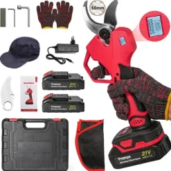 Elektriska Beskärningssaxar, Borstlös Motor, Ergonomisk Design,1000W 50mm