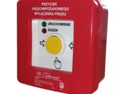 Elektromet Brand tryckknapp n/t 2 spår 12A R-Z tryckknapp röd/grön LED 230V AC/230V AC PPWP-1 B/4 904406
