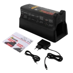 Elektronisk mus- och råttfälla, 220V, återanvändbar, för hem och trädgård, svart