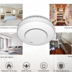 ELRO ansluter FZ5002R trådlös rökdetektor med värmesensor - 6 delar