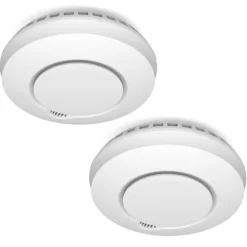 ELRO Connects FZ5002R Trådlös Rökdetektor - Anslutbar - Testad enligt DIN EN14604 - med Värmesensor - 2 Styck Vit