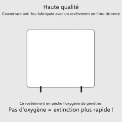 ELRO FB1300 Brandfilt - Stel - 1,2M x 1,2M