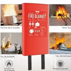 ELRO FB1800 Brandfilt - Stel - 1,8M x 1,2M