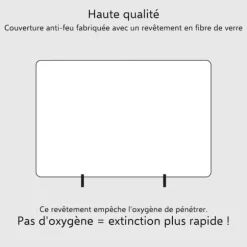 ELRO FB1800 Brandfilt - Stel - 1,8M x 1,2M