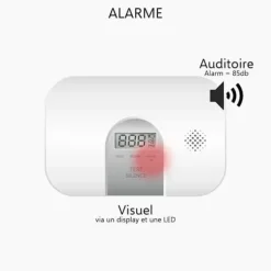 ELRO FC2802 kolmonoxiddetektor - 10 års sensor - EN50291-kompatibel