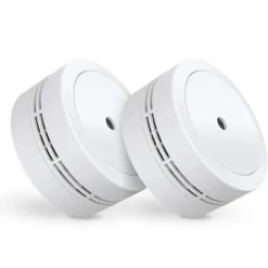 ELRO FS7810 kompakt rökdetektor - 10 års batteri - Europeisk standard EN14604 - 2 st Vit