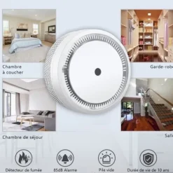 ELRO FS8010 Mini rökdetektor - Kompakt design - 10 års batteri - EN 14604 - 6 delar