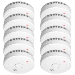 ELRO FS1801 Rökdetektor - Uppfyller europeisk standard EN14604 - 10 stycken