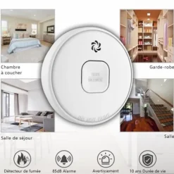 ELRO FS2010 rökdetektor med 10 års batteri - EN14604:2005/AC:2008 kompatibel