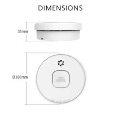 ELRO FS2010 rökdetektor med 10 års batteri - EN14604:2005/AC:2008 kompatibel