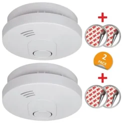 ELRO FS1510 rökdetektor med magnet - 10 års batteri - Europeisk standard EN14604 - 2 st